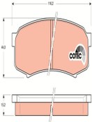 Resim Trw Gdb1182 Balata Fren Arka-(toyota: Landcrusier 86-10 ) (WC365231) 