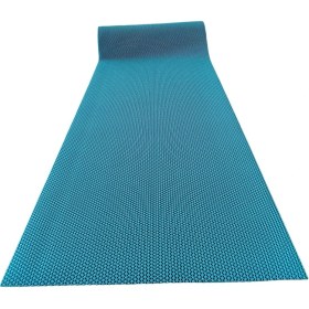 Resim Tbm Plastik Kaydırmaz Turkuaz Yıldız Paspas En: 120CM 