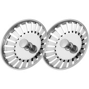 Resim DESIPHON Çöpmak 2 Adet Mutfak Lavabo Sifon Gideri Paslanmaz Metal Tıpa Süzgeci 8 cm – Dayanıklı ve Uyumlu 