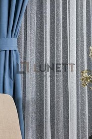 Resim Etek Damakslı Desen Seyrek Pileli Tül Perde, 400 x 260 