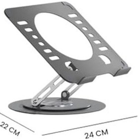 Resim Yüksekliği Ayarlanan 360 Dönebilen Alüminyum Ergonomik Laptop Standı, Laptop Yükseltici 10 15.6 
