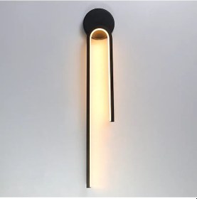 Resim Livora Lighting Hera Modern Günışığı Siyah Ledli Duvar Aplik Siyah 