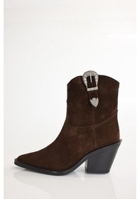 Resim Kahverengi Tokalı Western Bot 123316 Kahverengi 