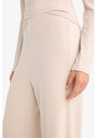 Resim Defacto Beli Lastikli Wide Leg Geniş Paça Eşofman Altı F0981ax25wnbg583 Bej-bg583 