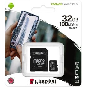 Resim Kingston Canvas Select 32GB microSD 80MB/s Class 10 UHS-I Hafıza Kartı SDCS/32GB 