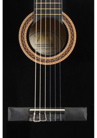 Resim Valencia Vc104Tcbk Klasik Gitar 4/4 Siyah Cutaway Sap Çelikli 