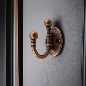 Resim Misket Askı Antik Bakır Vestiyer Dolap Askılık Askılığı Duvar Banyo Mutfak Elbise Çanta Askısı 