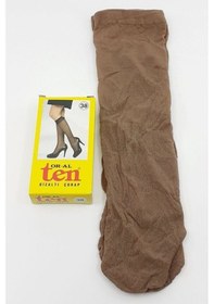 Resim Oral 6 Adet Bronz Renk Mikro 40 Dizaltı Çorap BRONZ 