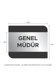 Resim Karınca Shop OFİS KAPI İSİMLİĞİ - GENEL MÜDÜR 