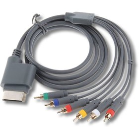 Resim YUES Xbox 360 Komponent AV Kablosu – YPbPr (Y/Pb/Pr) + Stereo Ses, 5 RCA, HDTV 