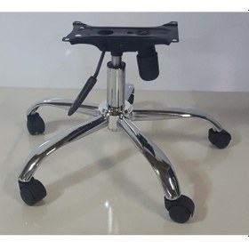 Resim Kamusalmarket Krom Yıldız Ayak+Teker+Krom Piston 80 Lik+Tek Kollu Mekanizma 