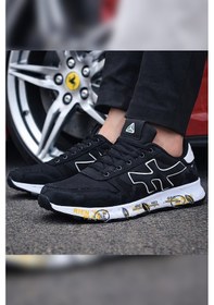 Resim Mc Jamper 2444 Erkek Klasik Sneaker Siyah - Beyaz Siyah - Beyaz 