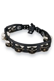 Resim Genel Markalar Latin Percussion Tambourin Cyclop montierbar black Stahlschellen zweireihig LP160,Beyaz 