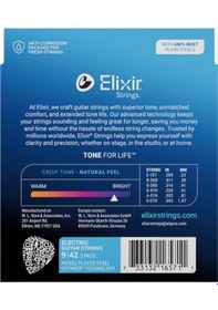 Resim Elixir 009-042 Optiweb Elektro Gitar Teli Ekonomik 3'lü Set 16571 