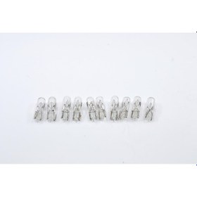 Resim 12V 2W Dipsiz T5 Ampul 10 Adet Gösterge Kadran Ampulü 