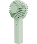 Resim Mini El Tipi Taşınabilir Vantilatör Pil İle Çalışan Usb Şarj Edilebilir Yeşil, 