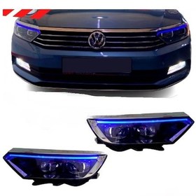 Resim Volksvagen Passat B8 2014-2019 B8.5 Dizayn Ledli Ön Far 