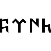 Resim Göktürkçe Türk Yazı Duvar Dekor Sticker 80 X 40 Cm 