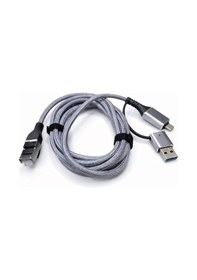 Resim Usb 3.0 Ve Type C - Gigabit Ethernet Adaptörü 2in1 Usb 3.0 Type C 10/100/1000 