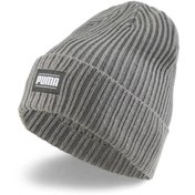 Resim Puma Ribbed Classic Cuff Beanie Unisex Gri Şapka 02403803 