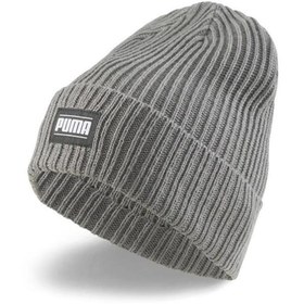 Resim Puma Ribbed Classic Cuff Beanie Unisex Gri Şapka 02403803 