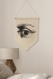 Resim Ofis Duvar Dekoru, Pinterest Oda Dekoru, Sanat Serisi, Kanvas Flama Askılı Duvar Örtüsü NO:446 - Renkli - 14 / 50 x 70 