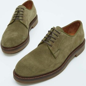 Resim Tamer Tanca Erkek Hakiki Deri Yeşil Casual Ayakkabı 183 27456 Erk Ayk Sk23/24 Yesıl Suet Yeşil 
