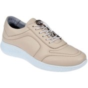 Resim Pullman Hakiki Deri Comfort Kadın Ayakkabı Yna-1185 Bej Bej 