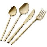 Resim Giallo Çatal Kaşık Bıçak Takımı Mat Gold 24 Parça The Mia