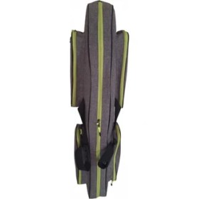 Resim Modibags Gri 90 cm Tek Gözlü 4 Cepli Koyu Gri Olta Kamış Çantası 