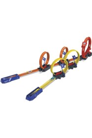 Resim HOT WHEELS Çok Çemberli Yarış Seti™ Oyun Seti ve 1 araba, 4-10 yaş arası çocuklar için hediye HDR83 