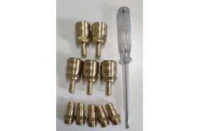 Resim Hakan Torna Kompresörler Için Kompresör Takım Uçları Hava Jakı 8mm ve Gövde 