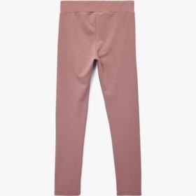 Resim Koton Beli Lastikli Dikişsiz Basic Tayt Lila 6wkg40137ak Lila 