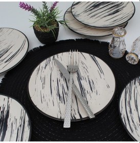 Resim Anka 25 Cm Seramik Servis Tabağı 6 Adet 