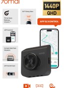Resim Genel Markalar A400 Siyah Dashcam 1440p Quad Hd 2k 145° Açılı Gece Görüşlü Araç Kamerası 