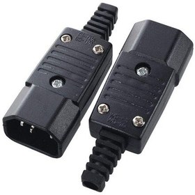 Resim Ayt C15 Power Seyyar Dişi Fiş Pc Monitör Soket Tipli Power Güç Kablosu Ucu 