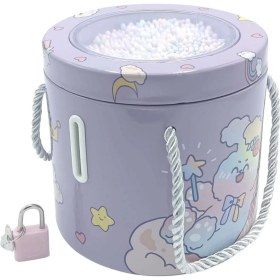 Resim Kilitli Metal Yuvarlak Kumbara 