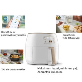 Resim Philips Premium XXL Yağsız Fritöz Beyaz 