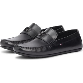 Resim Tommy Hilfiger Siyah Erkek Loafer Hardware Hılfıger Drıver Shoe 