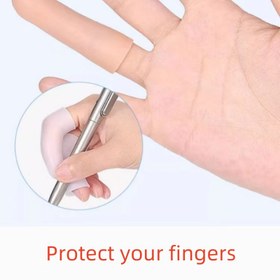 Resim Silikon Parmak Koruyucuları - Rahat Lastik Jel Parmak Koruyucuları Yara Bakımı, Eklem Desteği ve Kuru Çatlak Parmaklar için Uygun, Outdoor Çalışma için Uygun, Sevgililer Günü Hediyesi 