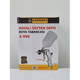 Resim Havalı Üstten Depo Boya Tabancası S-990 ile Profesyonel Boyama 