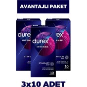 Resim Durex Intense Prezervatif 10'lu 3 Adet 