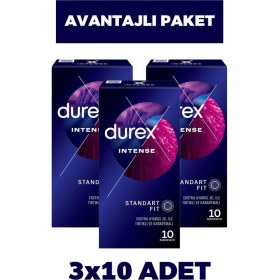 Resim Durex Intense Prezervatif 10'lu 3 Adet 