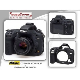 Resim Easycover Nikon D750 Silikon Kılıf Ecnd750B (Siyah) 