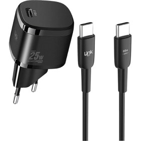 Resim LinkTech Android Uyumlu Premium 25W Super Sı Type-C Hızlı Akıllı Şarj Aleti Kblo Hediyeli MIDI826G 