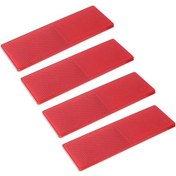 Resim Kırmızı Kamyon Motosiklet Yapışkanlı Dikdörtgen Plastik Reflektör Yansıtıcı Uyarı Plaka Çıkartmaları Güvenlik İşareti Kırmızı/beyaz Çıkartmalar 50pcs 