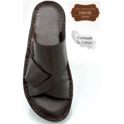 Resim Hakiki Gerçek Deri Erkek Terlik Hafif Terlik Deri Gk Kahve Gk Kahve 