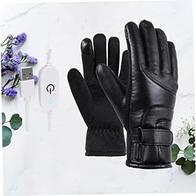 Resim 1 Çift Kayak Eldivenleri Termal Eldiven Kadınlar Için Motosiklet Eldivenleri El Isıtıcı Mitten Şarj Edilebilir Isıtıcı Isıtmalı Iş Eldiveni Adam Kış Güç Bankası Eldiven Için Iş 