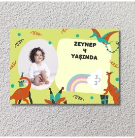 Resim Çocuklara Özel Resimli Doğum Günü Duvar Posteri 