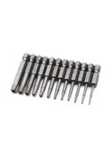 Resim Suofeng 12 Parça S2 Çelik Boş Uçlu Tornavida Seti - 50mm Uzunluk, Hex Kolu, T5-t40 Boyutları 